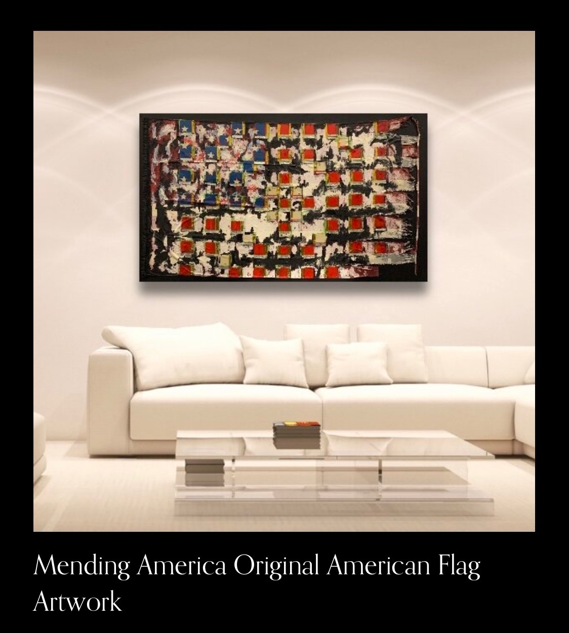 Mending America Orginal American Flag Artwork