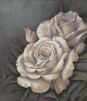 Irridescent White Roses